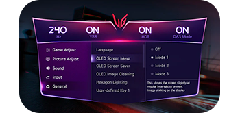 Image of OSD Screen Settings