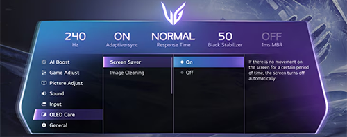 LG menu