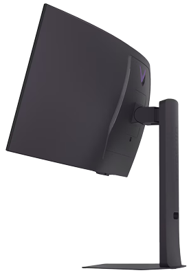 Side view of monitor