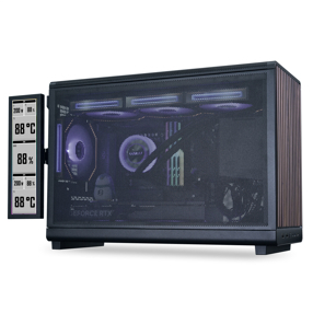 Screen Attatched to A3-mATX door hinge via clip on top