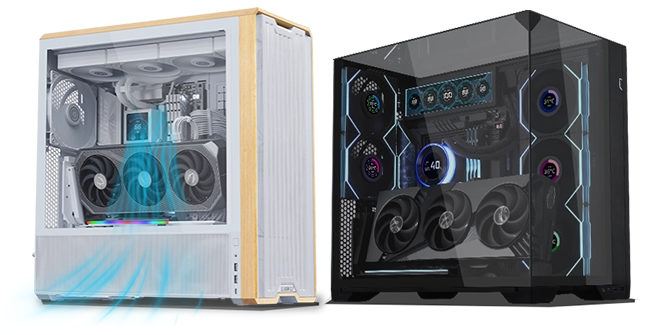 200mm Lian Li 4-slot Vertical GPU Kit v4 with ARGB PCIe 5.0 Riser