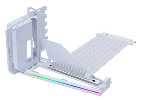 4 Slots Vertical GPU Kit (VG4v4) in White from Lian Li