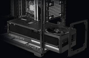 gpu in case with fan bracket pushed out