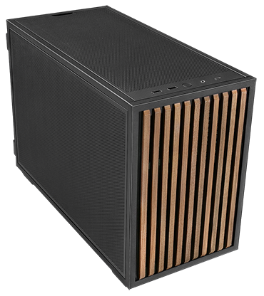 Lian Li DAN B4 mATX SFF Case Wood Black