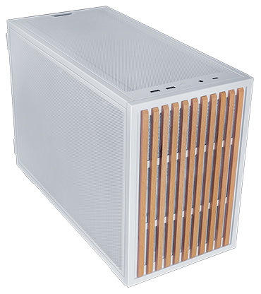 Lian Li DAN B4 mATX SFF Case Wood White
