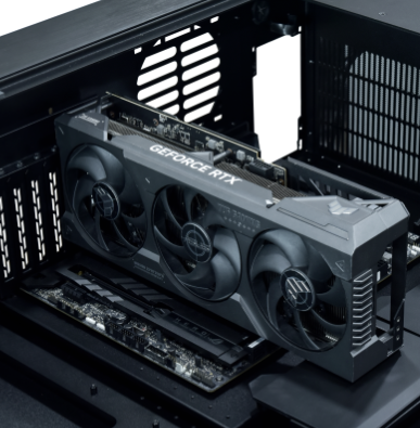 Gpu arrayed vertically as normal
