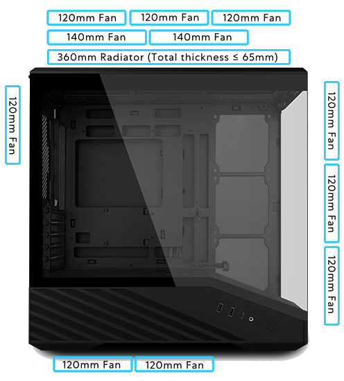 Lian Li Vector V100R Mini Tempered Glass MicroATX Tower PC Case