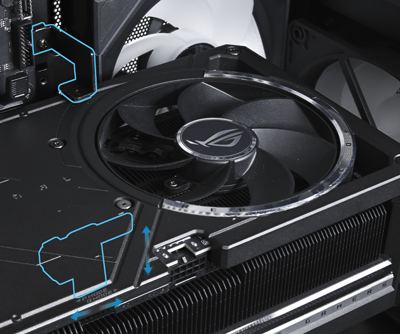 gpu in case with brackets highlighted