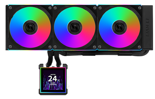 Lian Li Hydroshift II LCD-S 360CL All in One Liquid CPU Cooler with Uni Fan TL Wireless