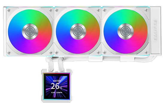 Lian Li Hydroshift II LCD-S 360CL All in One Liquid CPU Cooler with Uni Fan TL Wireless