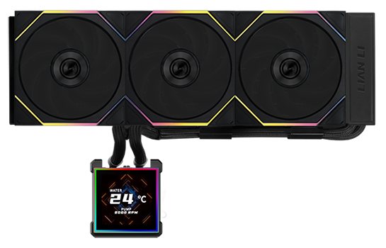 Lian Li Hydroshift II LCD-S 360TL All in One Liquid CPU Cooler with Uni Fan TL Wireless