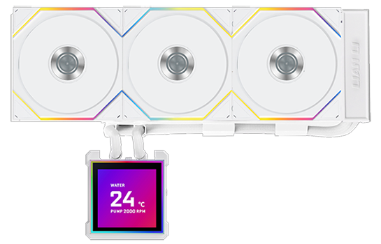 Lian Li Hydroshift II LCD-S 360TL All in One Liquid CPU Cooler with Uni Fan TL Wireless