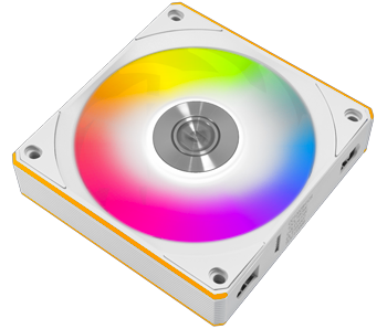 Dual Zone Fan ARGB Strips Highlighted with Colour Effect