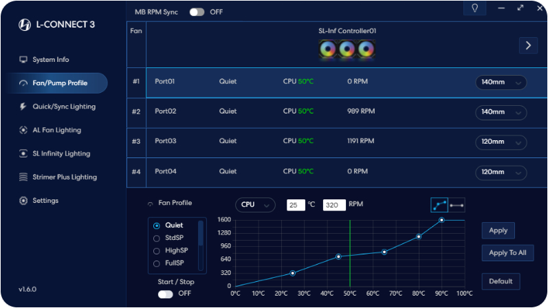 Fan Curve Setup in L-Connect 3