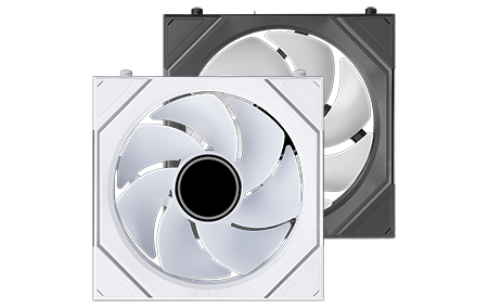 Black and White fan Stacked Over Each Other