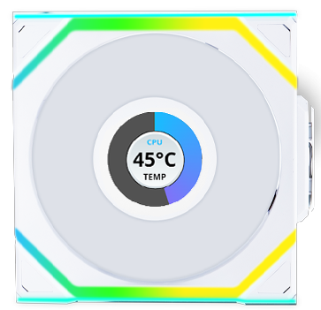 Lian Li UNI FAN SL Wireless 120mm ARGB PWM Fan White