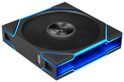 Fan on side with ARGB cycling effect