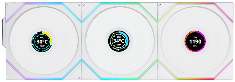 Lian Li UNI FAN TL Wireless 120mm ARGB PWM Fan White