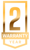 2 year warranty badge
