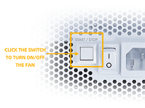 Fan start/stop button