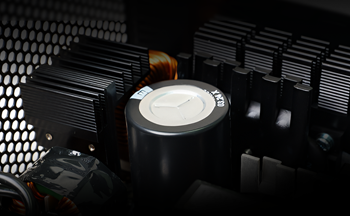 Inside view of PSU capacitor