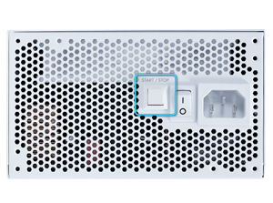 Fan start/stop button