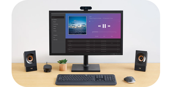 Logitech z533 multimedia deals 2.1 pc speakers