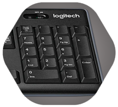 Numpad section on keyboard
