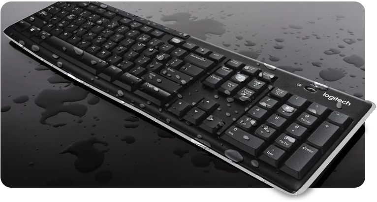 liquid spilled on keyboard