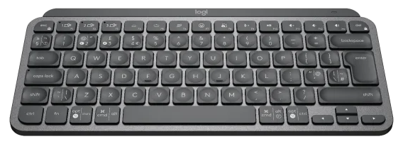 Front elevated angle of keyboard