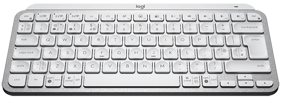 Front elevated angle of keyboard