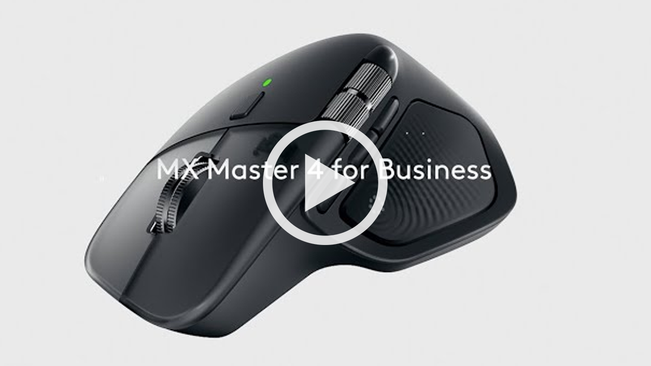 MX Master 4 mouse video thumbnail.