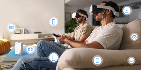 Connect up to 256 devices