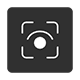 Super resolution icon to highlight AI enhanced video calls