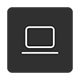 Monitor aspect ratio icon to highlight screen space