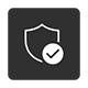 Shield and tick icon to highlight Copilot security