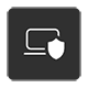 Shield icon to highlight security