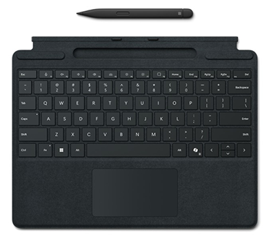 13-inch Surface Pro Black Keyboard with Slim Pen for Business from Microsoft