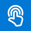 Haptic touchpad icon.