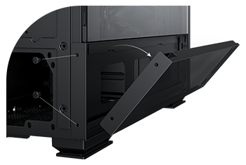 Mesh front panel