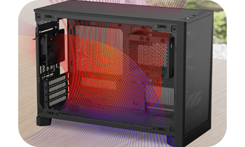 Image of heat dissipating from case