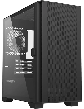 PCパーツ MONTECH AIR 100 ARGB Black MicroATX Montech AIR 100 ARGB MicroATX Mid Tower Case (AIR 100 ARGB