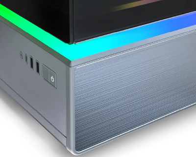 Close up image of the ARGB strip on the case.