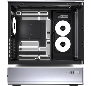 Image showing how motherboards can be back-connected.
