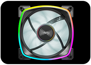 Montech AX140 PWM Black 140mm ARGB Case Fan LN140874 - AX140 PWM