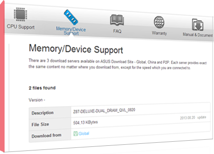 ASUS motherboard feature