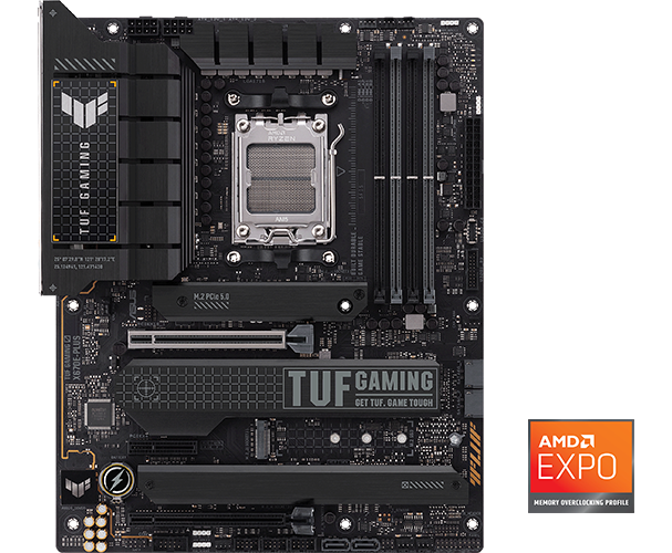ASUS AMD Ryzen TUF GAMING X670EPLUS AM5 DDR 5 PCIe 5 ATX Motherboard