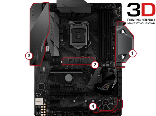 ASUS ROG Strix Z270H Kaby Lake ATX Gaming Motherboard LN77237 STRIX Z270H GAMING SCAN UK