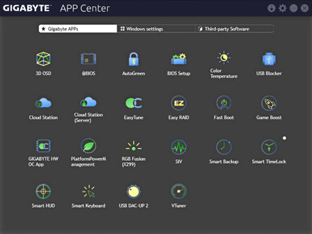 GIGABYTE APP Center