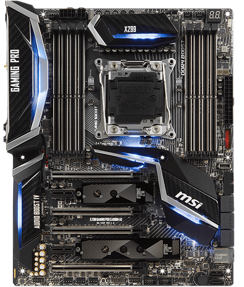 MSI X299 GAMING PRO CARBON Motheboard